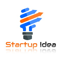 Bulb light startup idea concept vector illustration