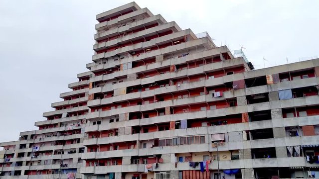  Inside of Scampia palaces commonly called "Scampia is the set of Gomorrah fiction and should be torn down in 2017