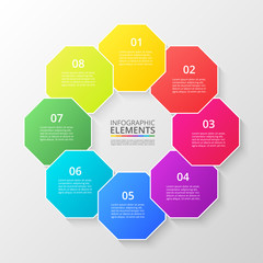 Vector business template for presentation.