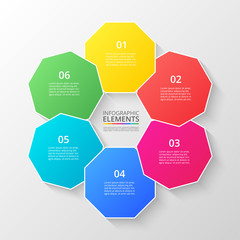 Vector business template for presentation.