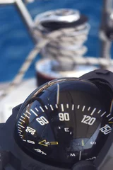 Wandcirkels Zeilen Sailing Compass  © bartsadowski