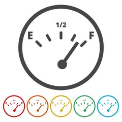 Fuel icon, Gas tank illustration 