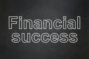 Banking concept: Financial Success on chalkboard background