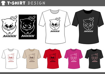 t shirt design with adorable cat