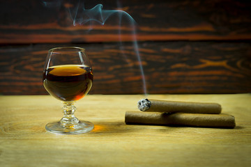 Cigar on Drink