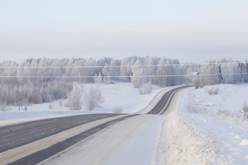 winter russian road
