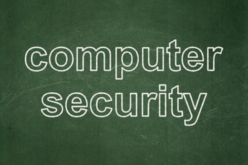 Obraz premium Privacy concept: Computer Security on chalkboard background
