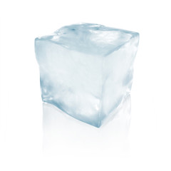 Ice illustration on blue background