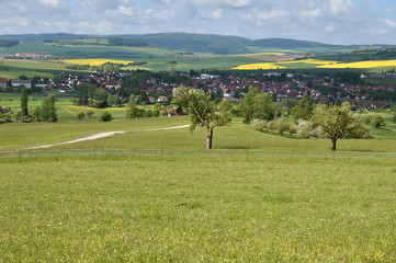 Fototapeta na wymiar Kaltennordheim in der Rhön