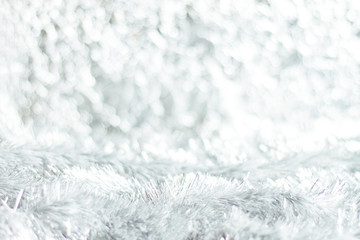 Obraz premium Light silver Christmas background