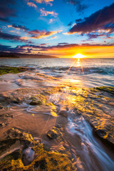 Beautiful North Shore Hawaiian Sunset