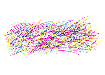 Abstract background with bright colorful mess and swirl pattern