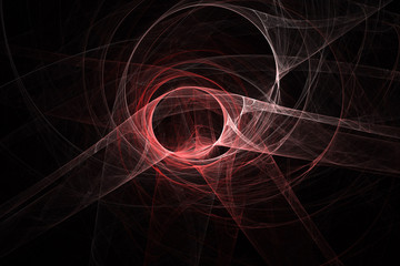 3D rendering abstract fractal light background