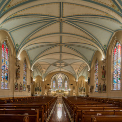 Interior of the St. Martin of Tours Catholic Church in Louisville, Kentucky