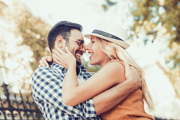 Fototapeta premium Happy young couple