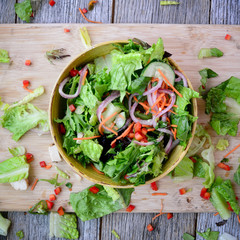 Salad Banh mi with chicken. Instagram Style.