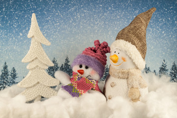 Christmas toy snowman