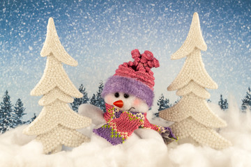 Christmas toy snowman