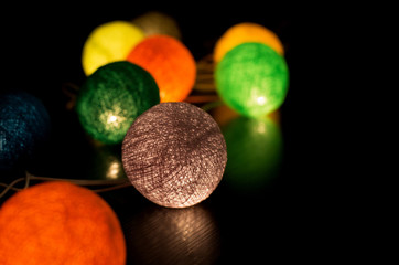 cotton multi-colored garland