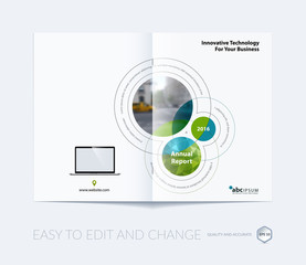 Business vector. Brochure template layout, cover design annual r