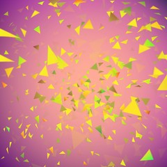Falling confetti background. Pieces of paper explosion. Party or birthday
