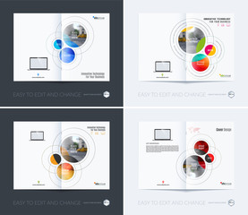 Business vector. Brochure template layout, cover design annual r