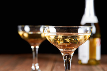 New year champagne for a happy party