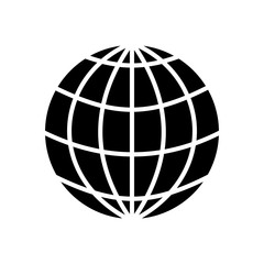 Global sphere symbol illustration graphic design isolated on white background 