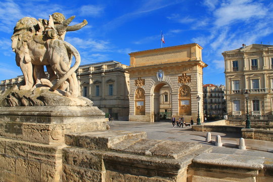 Arc de triomphe de Montpellier, France