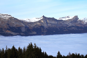 Fog in the Alps - Vallée de l'Arve - France