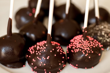 chocolate candy closeup
