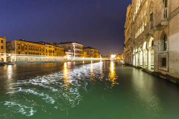 Venedig, Canale Grande bei Nacht