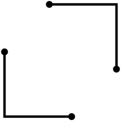 Border frame line vector label simple
