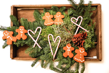 Holiday: Wooden box - Ginger couples