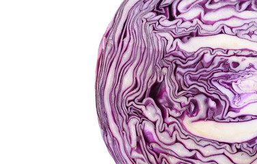 Obraz premium Collard purple isolated on white background.