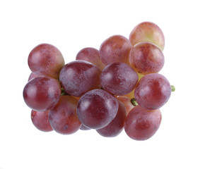 red grape isolated on white
