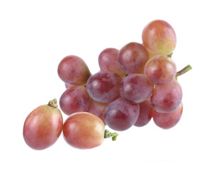 red grape isolated on white