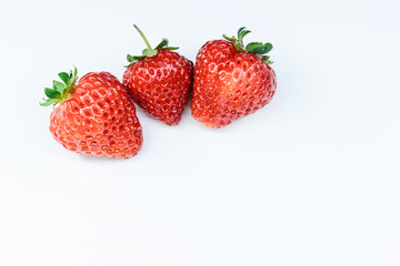 strawberry on white background