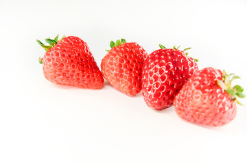 strawberry on white background