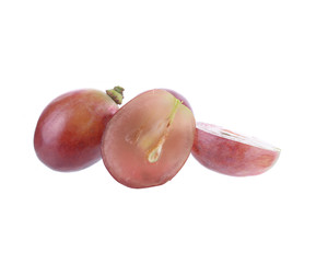 red grape isolated on white