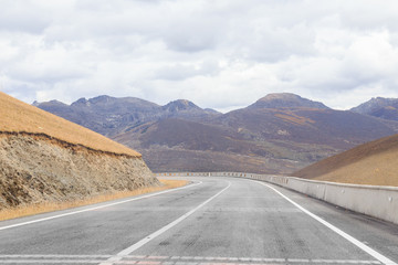 mountain road at tibet