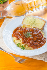 meat sauce pasta
