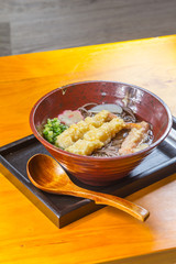 shrimp tempura soba