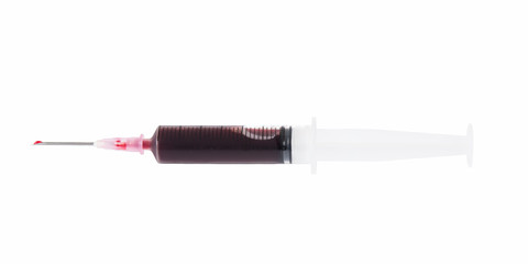 Fototapeta premium Blood and syringes