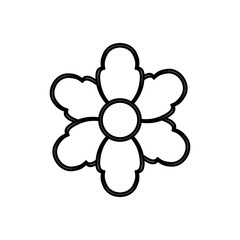 Beautiful flower gardening icon vector illustration graphic design