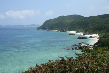 Fototapeta na wymiar Tropical Beach - Tokashiki Island, Okinawa, Japan