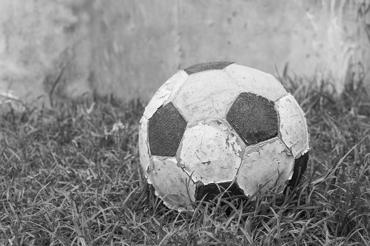 old football black and white