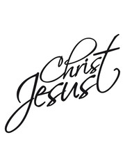 Christian cool logo design text jesus christ