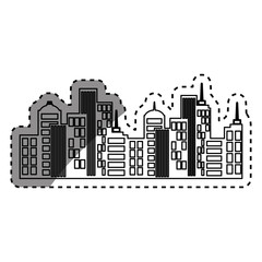 City urban view icon vector illustration graphic