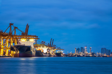 Container Cargo freight ship